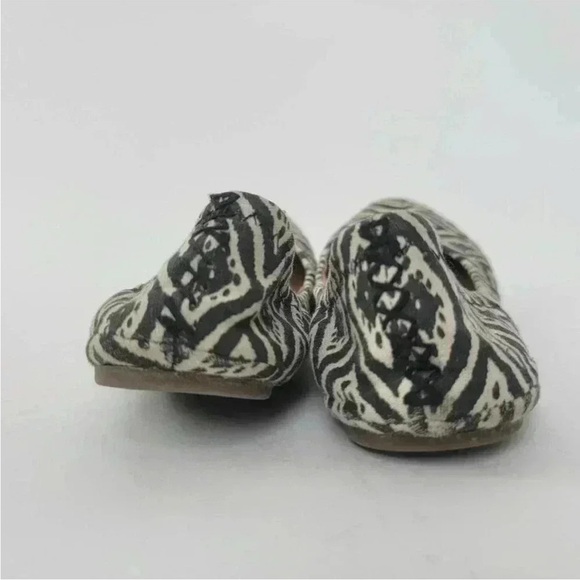 Lucky Brand Erin Black & White Geometric Ballet Flats - 9 - Picture 3 of 5
